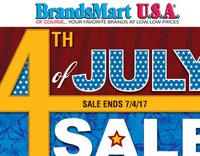 BrandsMart USA Ad: 4th of July Direct Mailer 2017