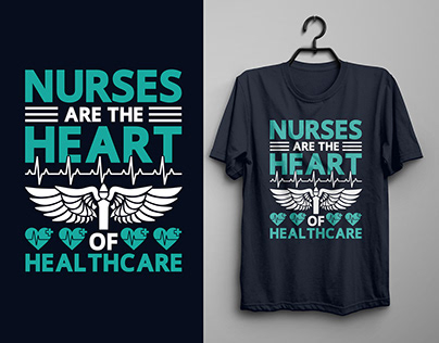 Nurse Custom Typography T-shirt Design Vector