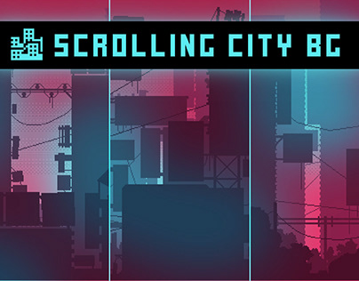 Free Scrolling City Backgrounds Pixel Art