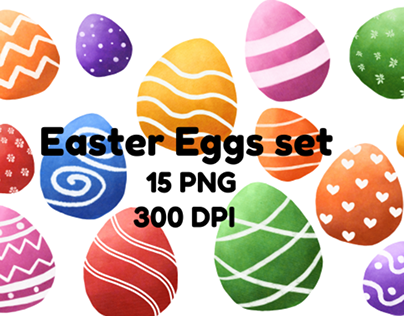 Easter Egg set elements