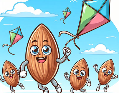 Happy Almond Character:
