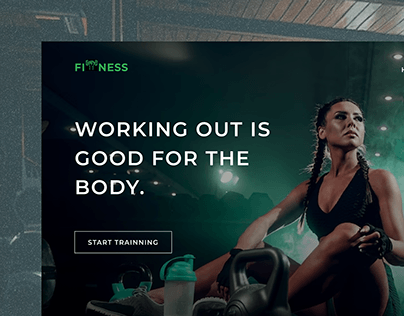 Project thumbnail - Fitness Website Hero Section UI Design