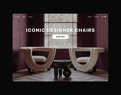 Designer Furniture | Website Concept