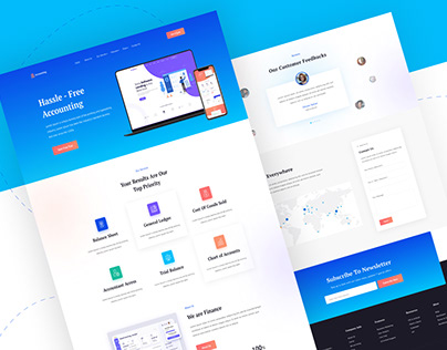 Accounting Software Landing Page Design