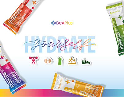 Hydration Sport Stick and Sachet Packaging Design