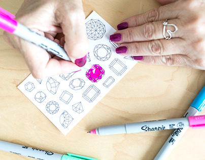 Coloring Stickers Illustration and Product Design