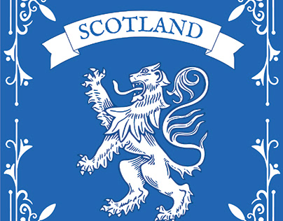 Scotland Poster and T-shirt Design