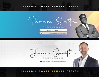 Linkedin cover banner design