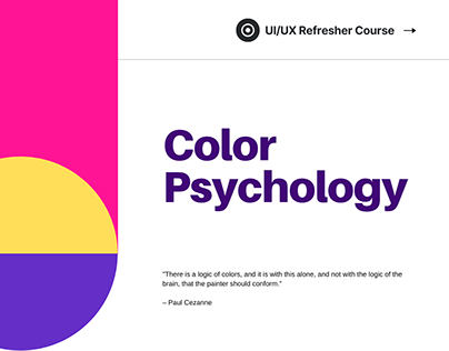 Colour Psychology- (A UI/UX Refresher Course)
