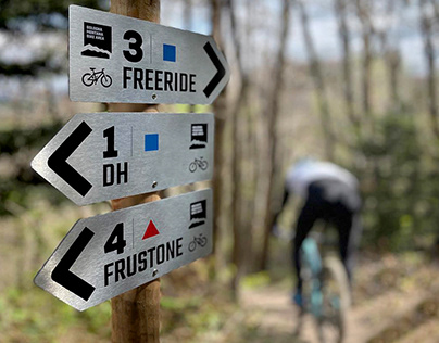 MTB Signage Display | Way-finding System & Trails Maps