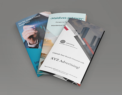 Various trifold brochure templates