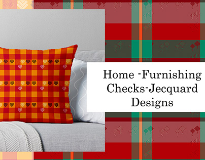 Jecquard Check Design Home Furnshing