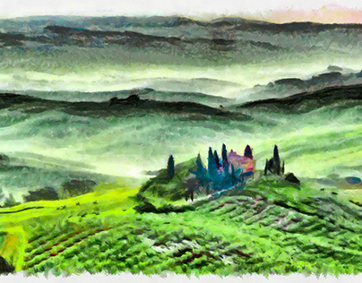 WaterPorter. Tuscany, Italy. Painted by MASH