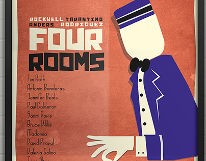 Rediseño cartel película Four Rooms