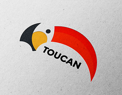 Toucan Logo design with Golden ration
