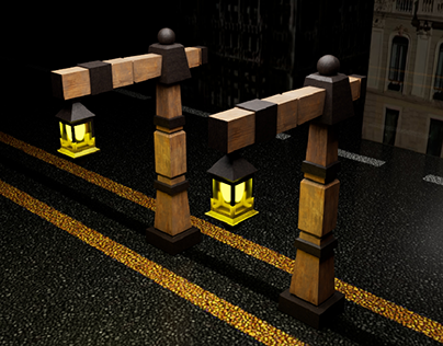 3D lamppost modeling