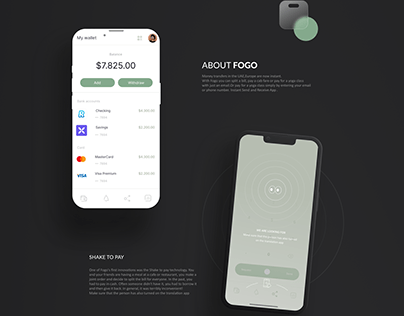 FOGO PAY: Mobile UI/UX for financial app