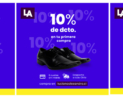 10% dcto. en primera compra / Luciano Alesandro