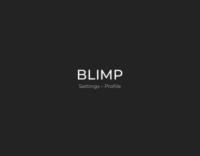BLIMP – Settings