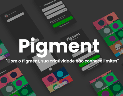 Design de Interface App Pigment (Projeto Acadêmico)