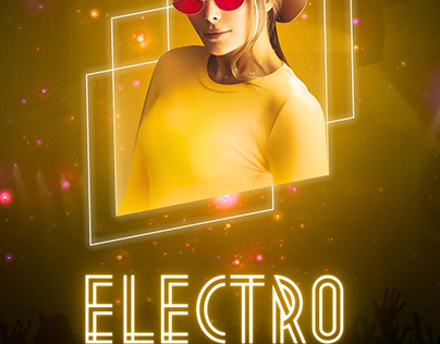 Electro Party Night Poster