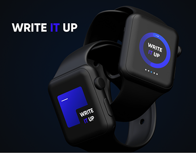 "Write it up" application for apple watch