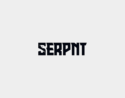 Serpent negative space logo