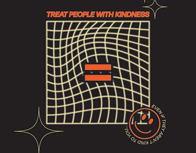 Treat People With Kindness Poster Design