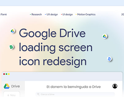 Google Drive loading screen icon redesign