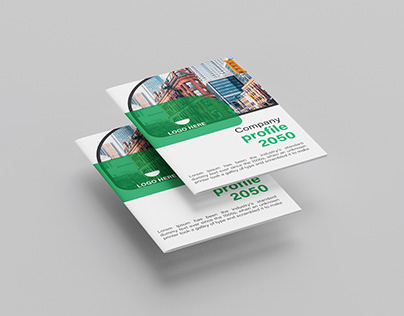 corporate bifold brochure company profile design