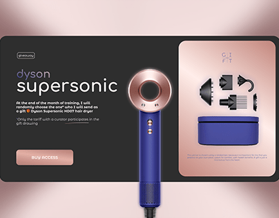 Project thumbnail - Dyson supersonic | Gift gard