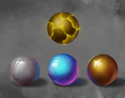 Marble spheres