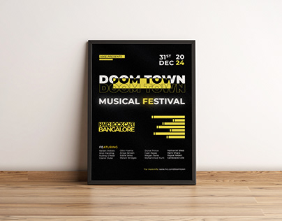 Doom town music fest design
