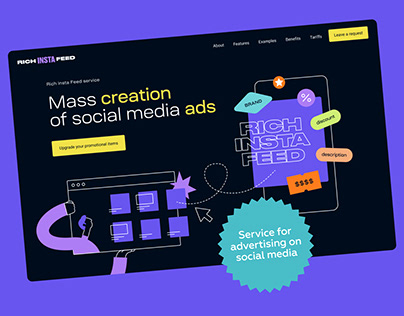 Service for mass creation ads
