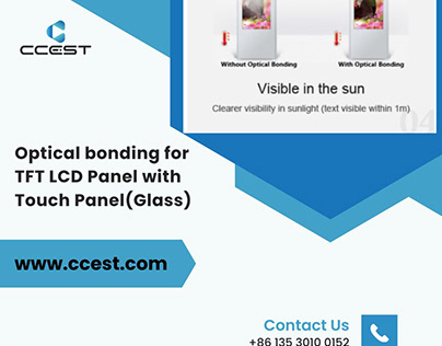 Optical bonding for TFT LCD Panel