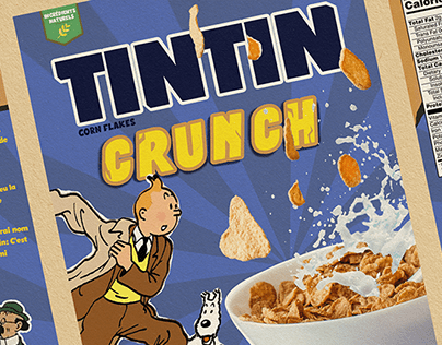 Tintin Crunch - Cereal packaging