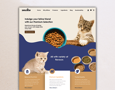 Pet Food Website UI