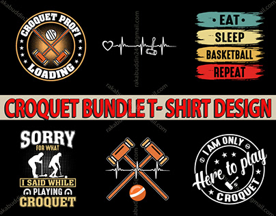 Croquet T-shirt design