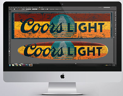 Coors Light Surfboard