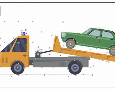 Tow Truck Animation in After Effects Tutorials