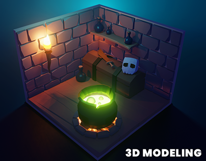 Low Poly Witches Brew (Polygon Runway) - 3D Modeling