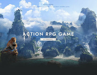 Action RPG Game UI Concept Design