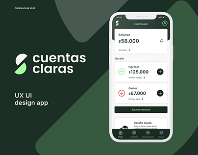 App cuentas claras | Proyecto UX/UI