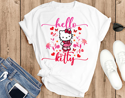 Hello Kitty T- Shirt Design 2022
