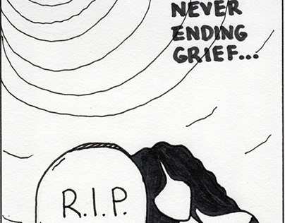 Drawing - Never Ending Grief