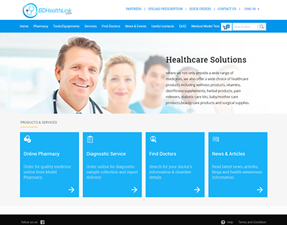 Health Site. PSD to Wordpress ( Office Work )