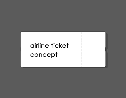 airline ticket concept