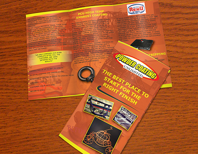 Tri-fold Brochure for Powder Coating Company