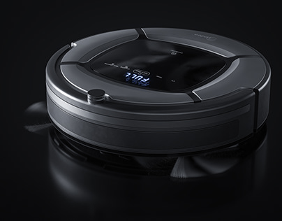 PRODUCT RENDERING OF ROBOT VACUUM CLEANER
