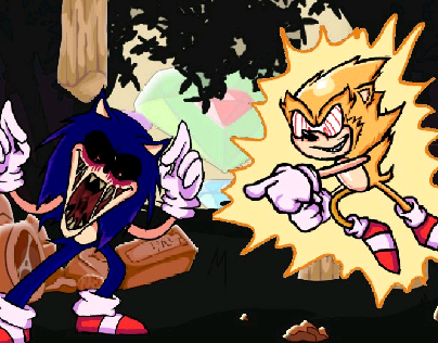 No Escape From The Chaos Sonic.exe vs Fleetway Sonic